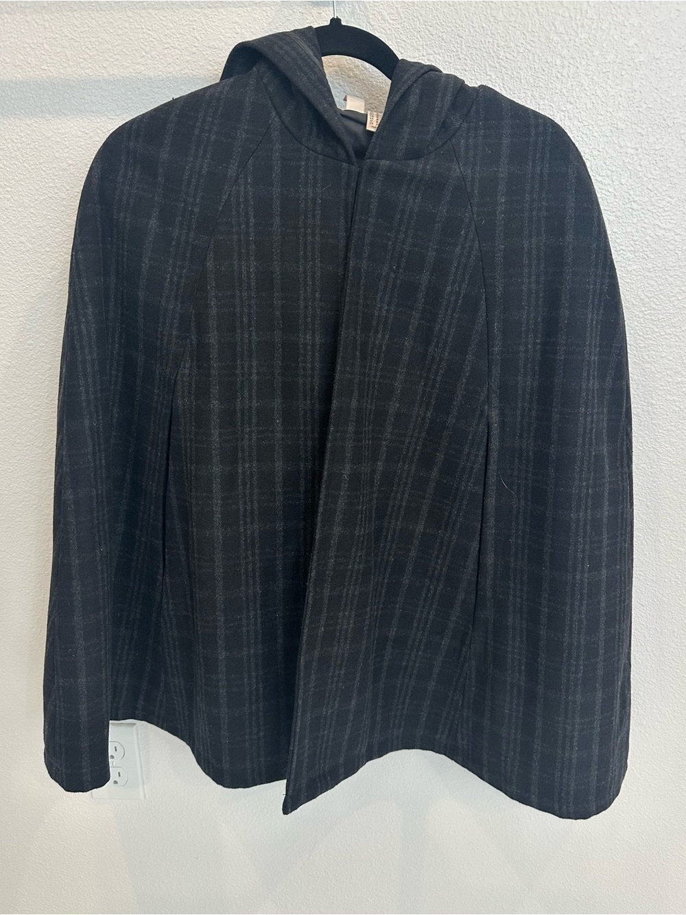 Forever 21 Black Plaid Cape